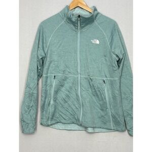 The North Face Canyonlands Full Zip Jacket Womens Heather Blue Zipper Pockets L